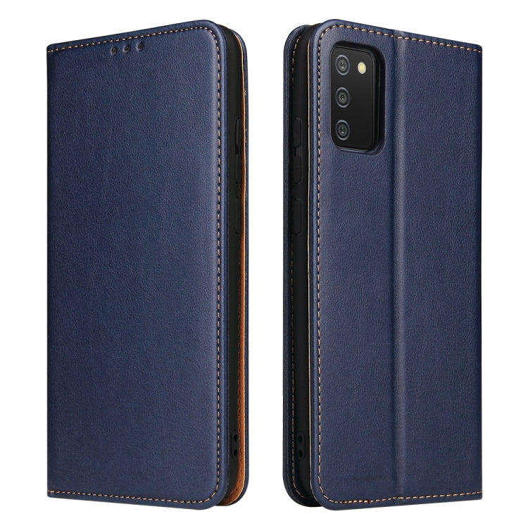 Fierre Shann PU Genuine Leather Texture Leather Phone Case, For Samsung Galaxy A02s, For Samsung Galaxy A13 5G, For Samsung Galaxy A33 5G, For Samsung Galaxy A53 5G, For Samsung Galaxy A73 5G, For Samsung Galaxy S21 FE 5G, For Samsung Galaxy A22 5G