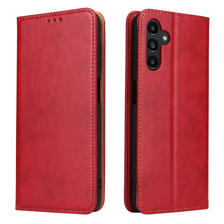 Fierre Shann PU Genuine Leather Texture Leather Phone Case, For Samsung Galaxy A02s, For Samsung Galaxy A13 5G, For Samsung Galaxy A33 5G, For Samsung Galaxy A53 5G, For Samsung Galaxy A73 5G, For Samsung Galaxy S21 FE 5G, For Samsung Galaxy A22 5G