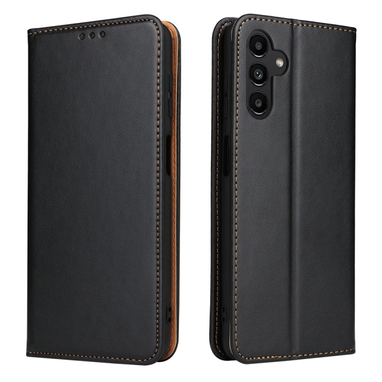 Fierre Shann PU Genuine Leather Texture Leather Phone Case, For Samsung Galaxy A02s, For Samsung Galaxy A13 5G, For Samsung Galaxy A33 5G, For Samsung Galaxy A53 5G, For Samsung Galaxy A73 5G, For Samsung Galaxy S21 FE 5G, For Samsung Galaxy A22 5G