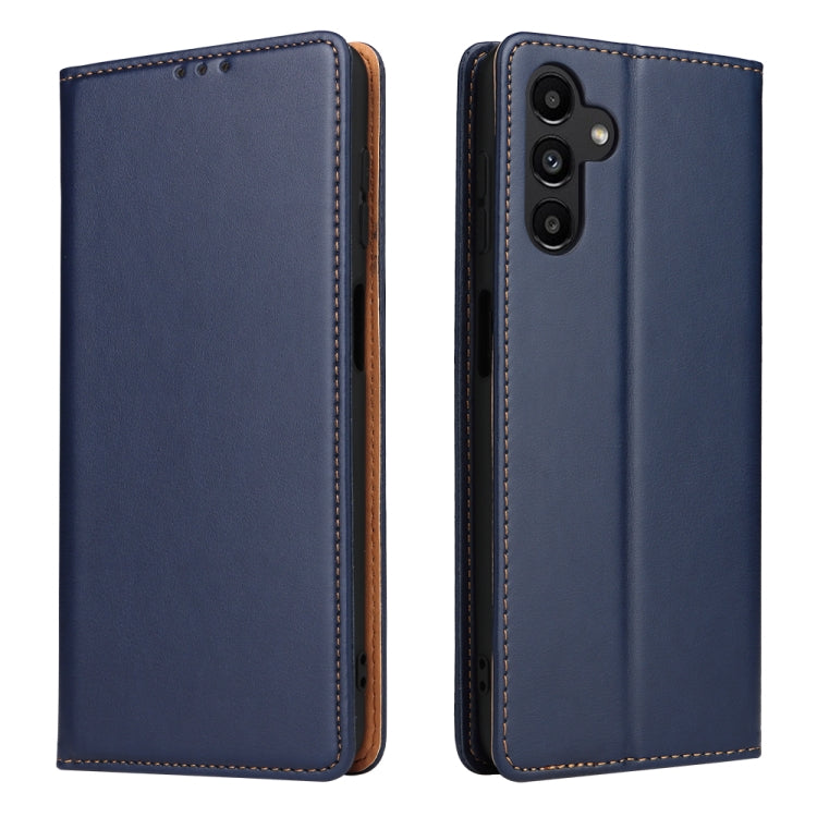 Fierre Shann PU Genuine Leather Texture Leather Phone Case, For Samsung Galaxy A02s, For Samsung Galaxy A13 5G, For Samsung Galaxy A33 5G, For Samsung Galaxy A53 5G, For Samsung Galaxy A73 5G, For Samsung Galaxy S21 FE 5G, For Samsung Galaxy A22 5G