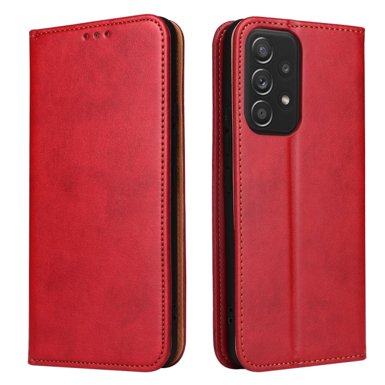 Fierre Shann PU Genuine Leather Texture Leather Phone Case, For Samsung Galaxy A02s, For Samsung Galaxy A13 5G, For Samsung Galaxy A33 5G, For Samsung Galaxy A53 5G, For Samsung Galaxy A73 5G, For Samsung Galaxy S21 FE 5G, For Samsung Galaxy A22 5G