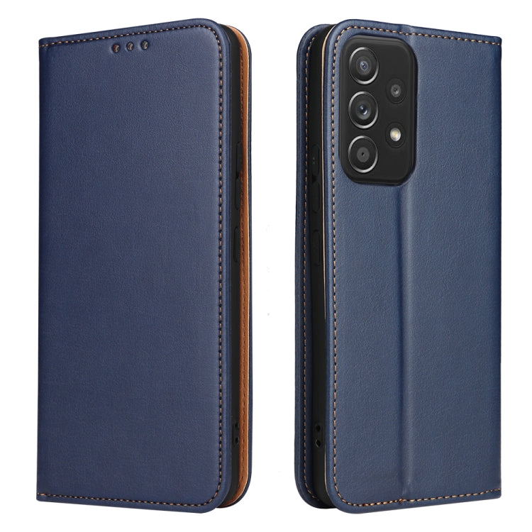 Fierre Shann PU Genuine Leather Texture Leather Phone Case, For Samsung Galaxy A02s, For Samsung Galaxy A13 5G, For Samsung Galaxy A33 5G, For Samsung Galaxy A53 5G, For Samsung Galaxy A73 5G, For Samsung Galaxy S21 FE 5G, For Samsung Galaxy A22 5G