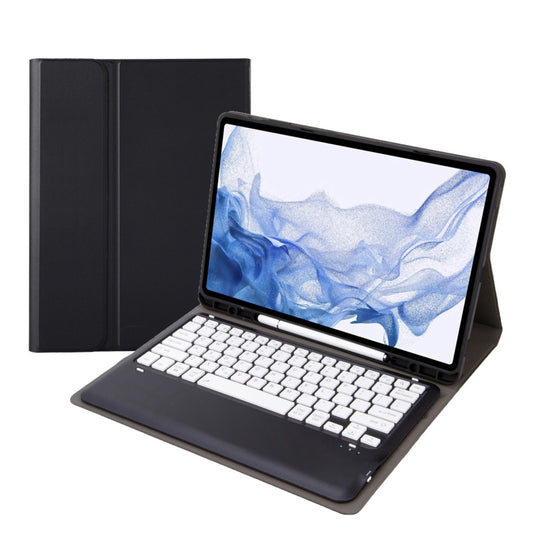 T800B Pen Slot Detachable Bluetooth Keyboard Leather Tablet Case, For Samsung Galaxy Tab S8+/S7+/S7 FE, T800B