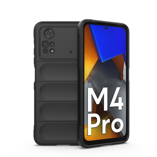 Magic Shield TPU + Flannel Phone Case, For Xiaomi Poco M4 Pro 4G