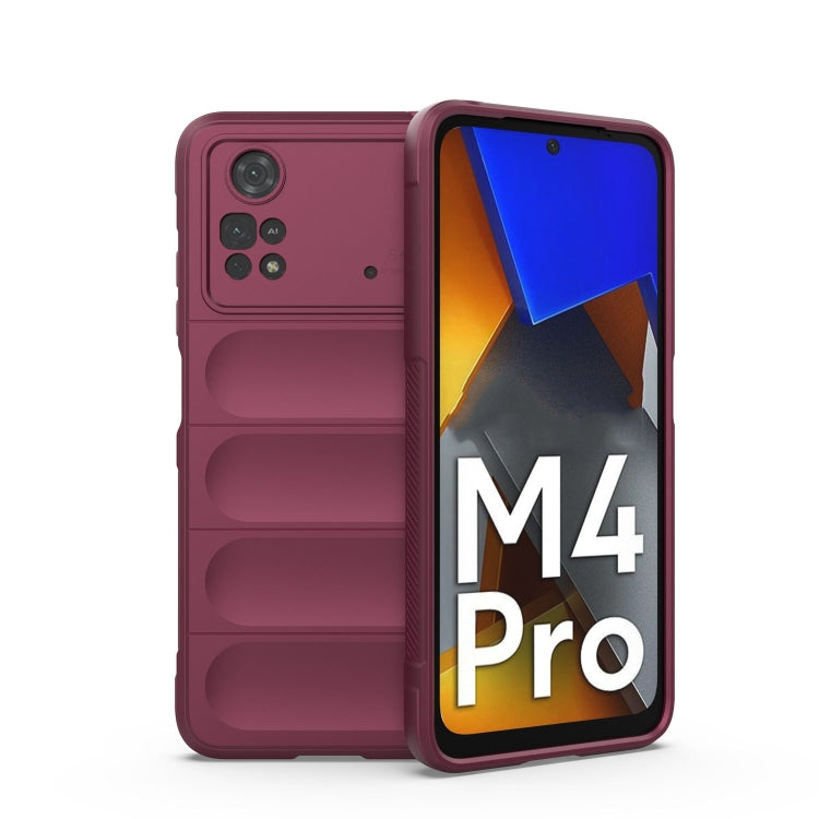 Magic Shield TPU + Flannel Phone Case, For Xiaomi Poco M4 Pro 4G