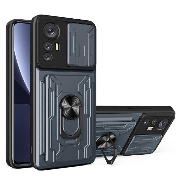 Sliding Camshield TPU+PC Phone Case with Card Slot, For Motorola Edge 20 Pro, For Motorola Moto G100, For OPPO A16, For Xiaomi 12 Pro, For OPPO Realme 8i