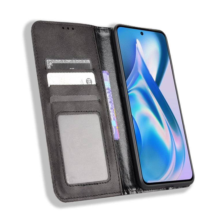 Magnetic Buckle Retro Texture Leather Phone Case, For OnePlus Ace 5G / 10R