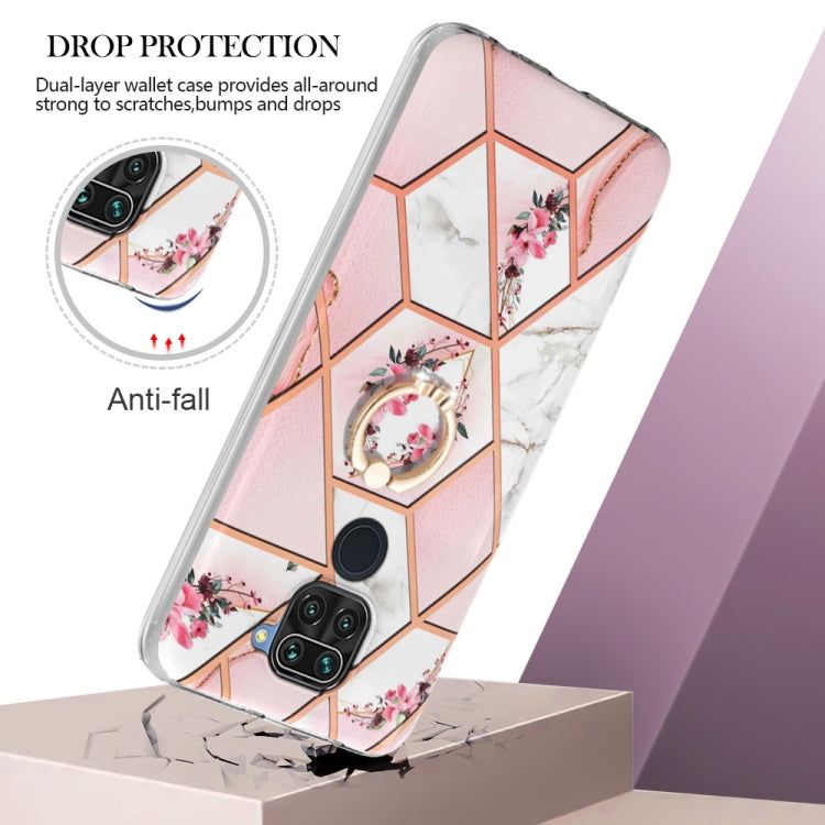 Splicing Marble Flower Pattern TPU Ring Holder Case, For Xiaomi Redmi Note 9 / 10X 4G, For Xiaomi Redmi Note 11 5G Chinese, For Xiaomi Redmi Note 11 Pro 5G / 4G Foreign, For Xiaomi Redmi Note 11 Pro / Note 11 Pro+                                       ...