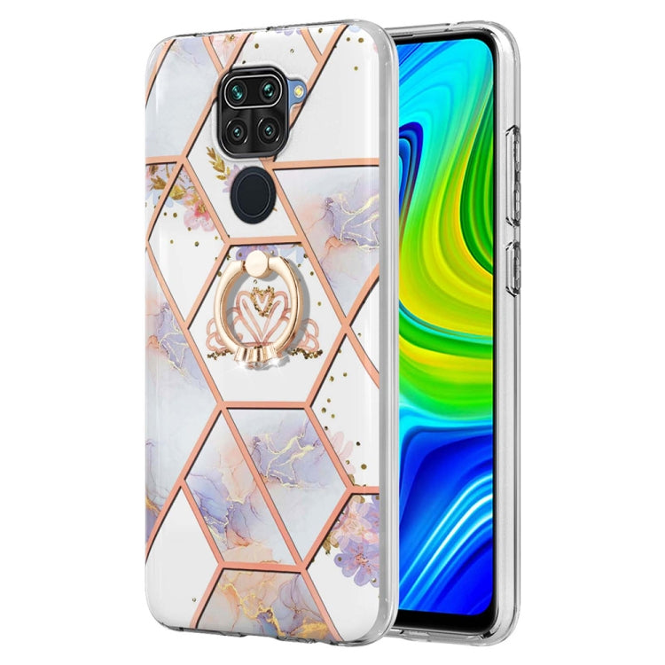 Splicing Marble Flower Pattern TPU Ring Holder Case, For Xiaomi Redmi Note 9 / 10X 4G, For Xiaomi Redmi Note 11 5G Chinese, For Xiaomi Redmi Note 11 Pro 5G / 4G Foreign, For Xiaomi Redmi Note 11 Pro / Note 11 Pro+                                       ...