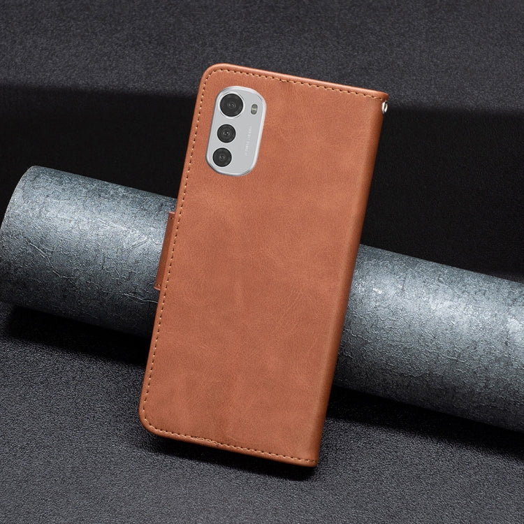 Lambskin Texture Pure Color Leather Phone Case, For Motorola Moto E32 4G / Moto E32s, For Xiaomi 12 Lite