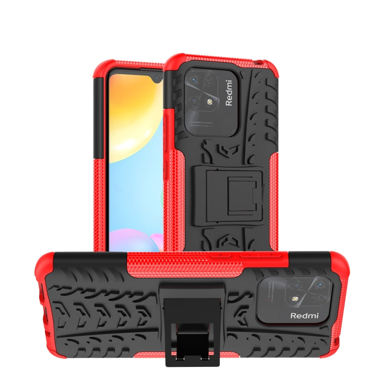 Tire Texture TPU + PC Phone Case with Holder, For Xiaomi Redmi 10C 4G global, For Motorola Moto G 5G 2022, For OPPO Realme 9i, For Xiaomi Redmi Note 11E 5G