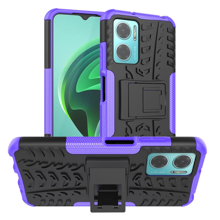 Tire Texture TPU + PC Phone Case with Holder, For Xiaomi Redmi 10C 4G global, For Motorola Moto G 5G 2022, For OPPO Realme 9i, For Xiaomi Redmi Note 11E 5G