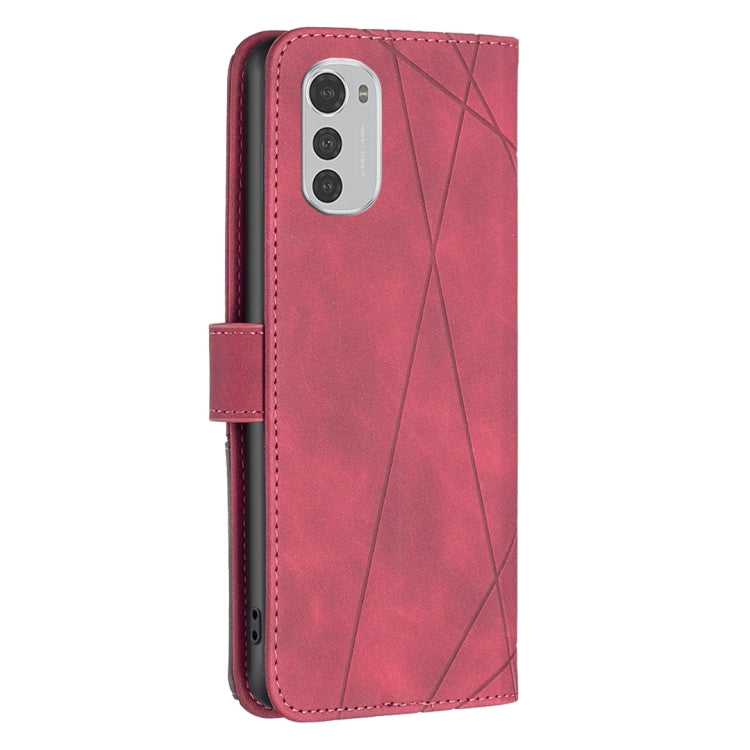 Magnetic Buckle Rhombus Texture Leather Phone Case, For Motorola Moto E32 4G, For Xiaomi 12 Lite