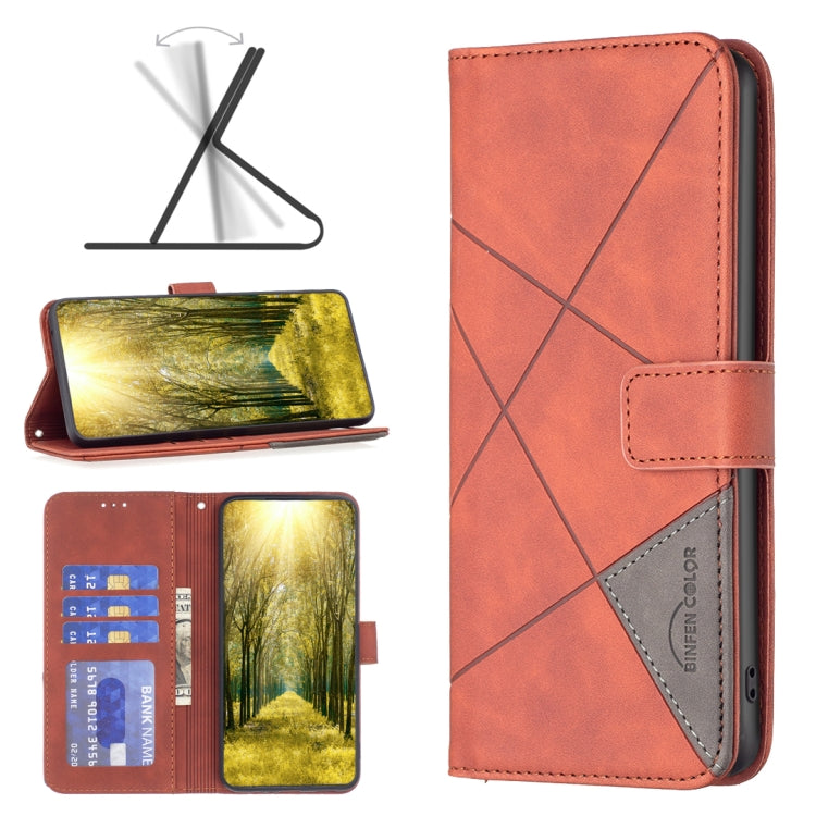 Magnetic Buckle Rhombus Texture Leather Phone Case, For Motorola Moto E32 4G, For Xiaomi 12 Lite