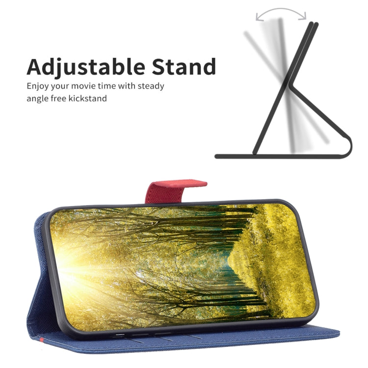 Color Matching Cross Texture Leather Phone Case, For Motorola Moto E32 4G, For Xiaomi 12 Lite