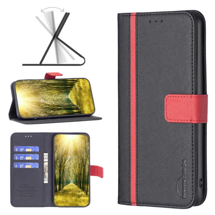 Color Matching Cross Texture Leather Phone Case, For Motorola Moto E32 4G, For Xiaomi 12 Lite