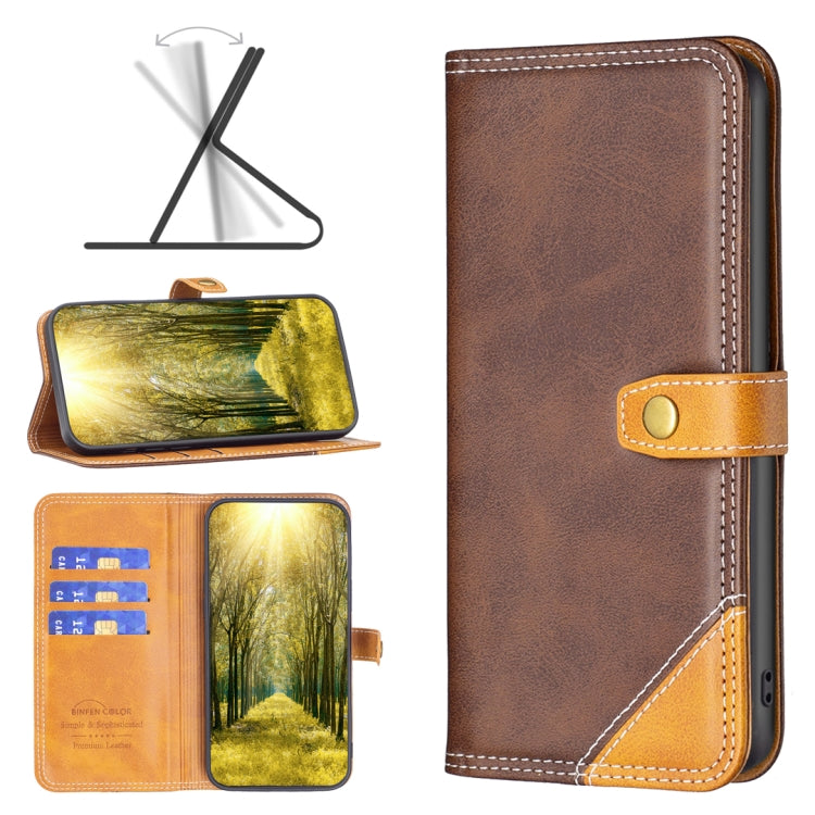 Color Matching Double Sewing Thread Leather Phone Case, For Motorola Moto E32 4G, For Xiaomi 12 Lite