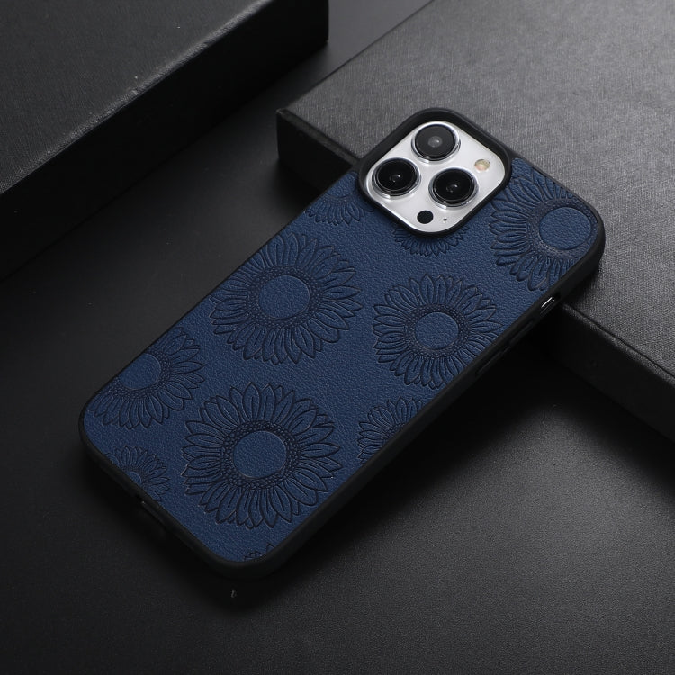 Sunflower Pattern PU+TPU+PC Shockproof Phone Case, For iPhone 13 Pro Max, For LG Wing 5G, For Motorola Razr 5G, For Huawei P50 Pocket, For Samsung Galaxy Z Flip3 5G, For Samsung Galaxy Z Fold3 5G