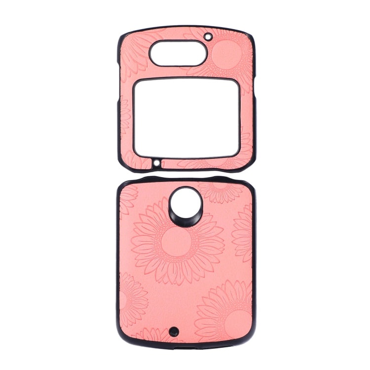 Sunflower Pattern PU+TPU+PC Shockproof Phone Case, For iPhone 13 Pro Max, For LG Wing 5G, For Motorola Razr 5G, For Huawei P50 Pocket, For Samsung Galaxy Z Flip3 5G, For Samsung Galaxy Z Fold3 5G