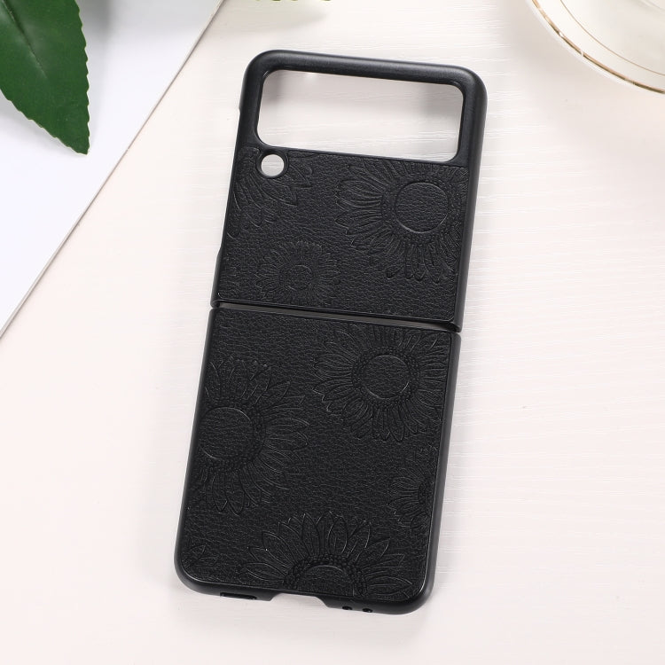 Sunflower Pattern PU+TPU+PC Shockproof Phone Case, For iPhone 13 Pro Max, For LG Wing 5G, For Motorola Razr 5G, For Huawei P50 Pocket, For Samsung Galaxy Z Flip3 5G, For Samsung Galaxy Z Fold3 5G