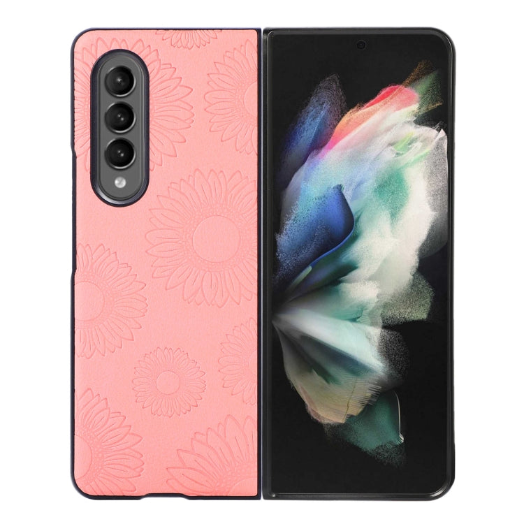 Sunflower Pattern PU+TPU+PC Shockproof Phone Case, For iPhone 13 Pro Max, For LG Wing 5G, For Motorola Razr 5G, For Huawei P50 Pocket, For Samsung Galaxy Z Flip3 5G, For Samsung Galaxy Z Fold3 5G