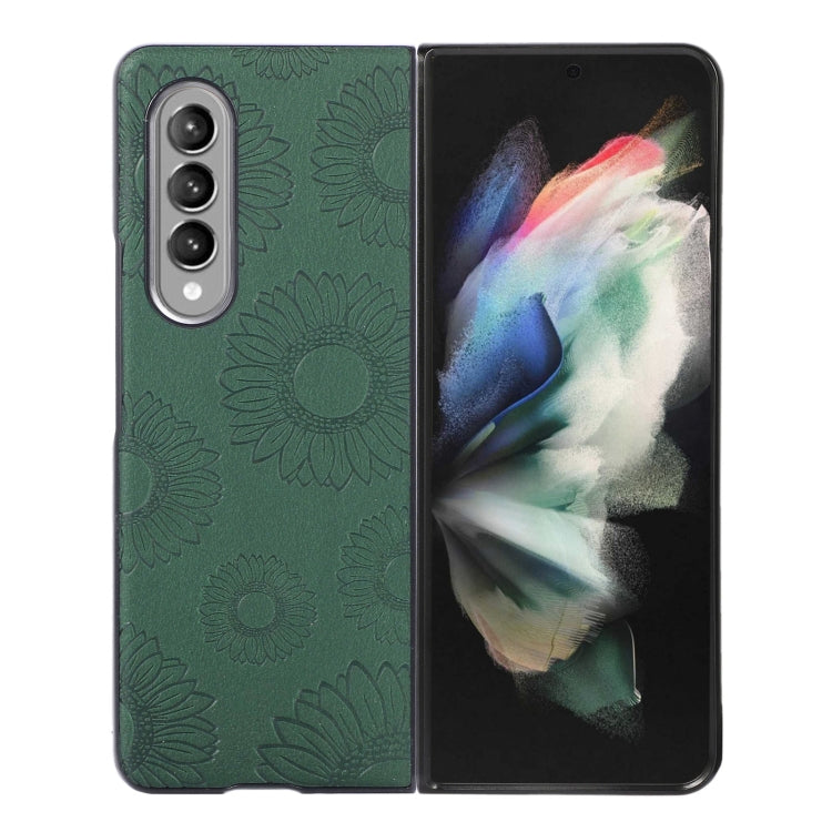 Sunflower Pattern PU+TPU+PC Shockproof Phone Case, For iPhone 13 Pro Max, For LG Wing 5G, For Motorola Razr 5G, For Huawei P50 Pocket, For Samsung Galaxy Z Flip3 5G, For Samsung Galaxy Z Fold3 5G