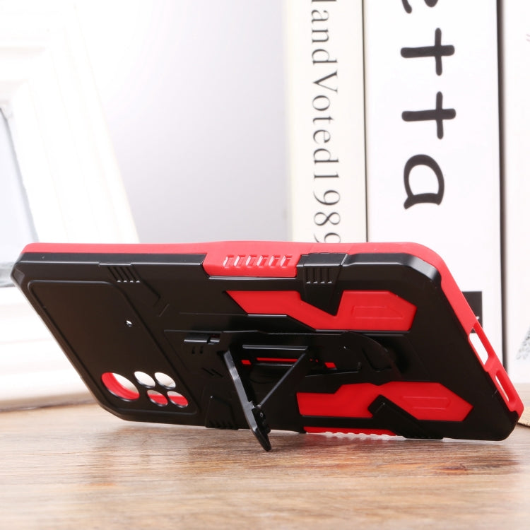 Lanyard Mecha Armor Kickstand PC + TPU Phone Case, For Xiaomi Poco X4 Pro 5G, For Xiaomi Redmi 10C, For Xiaomi Redmi Note 11 Pro Global, For Xiaomi Redmi Note 11S, For OPPO Realme C31