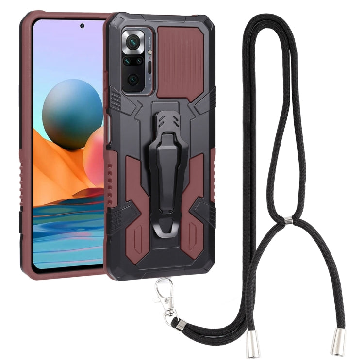 Lanyard Mecha Armor Kickstand PC + TPU Phone Case, For Xiaomi Poco X4 Pro 5G, For Xiaomi Redmi 10C, For Xiaomi Redmi Note 11 Pro Global, For Xiaomi Redmi Note 11S, For OPPO Realme C31