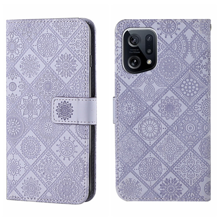 Ethnic Style Embossed Pattern Leather Phone Case, For OPPO A96 5G, For OPPO Find X5, For OPPO Find X5 Pro, For OPPO Realme 9i, For OPPO Reno7, For Xiaomi Poco M4 Pro 5G