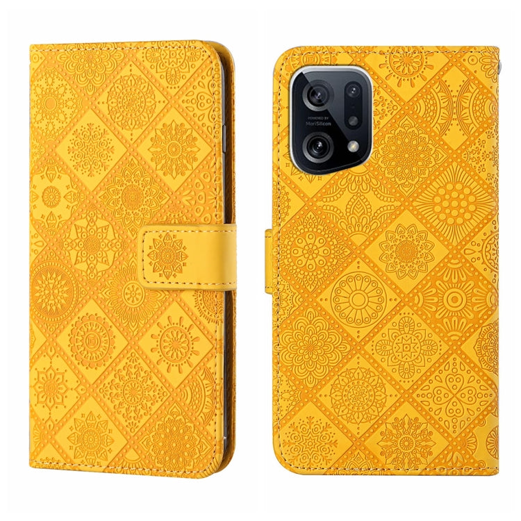Ethnic Style Embossed Pattern Leather Phone Case, For OPPO A96 5G, For OPPO Find X5, For OPPO Find X5 Pro, For OPPO Realme 9i, For OPPO Reno7, For Xiaomi Poco M4 Pro 5G