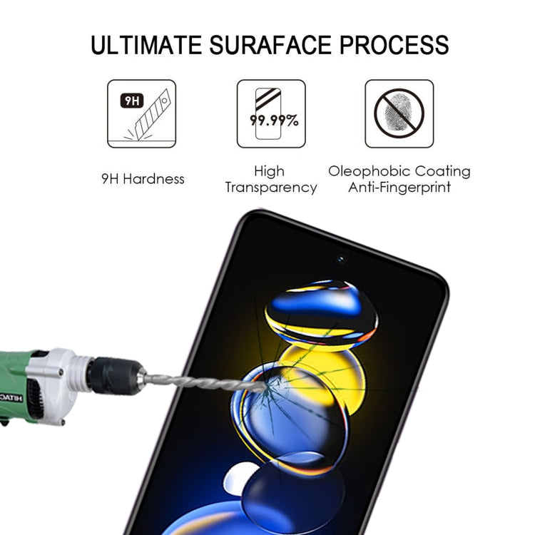 25 PCS Full Glue Cover Screen Protector Tempered Glass Film, For Xiaomi Redmi Note 11T Pro/11T Pro+ (25 PCS)