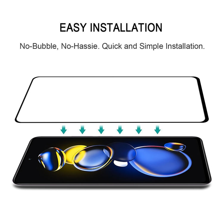 25 PCS Full Glue Cover Screen Protector Tempered Glass Film, For Xiaomi Redmi Note 11T Pro/11T Pro+ (25 PCS)