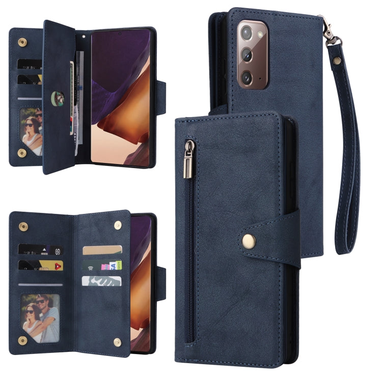 Rivet Buckle 9 Cards Three Fold Leather Phone Case, For OnePlus Nord N10 5G, For Samsung Galaxy Note20, For OnePlus 10 Pro 5G, For Samsung Galaxy A23 4G, For Xiaomi 11T