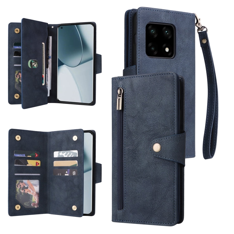 Rivet Buckle 9 Cards Three Fold Leather Phone Case, For OnePlus Nord N10 5G, For Samsung Galaxy Note20, For OnePlus 10 Pro 5G, For Samsung Galaxy A23 4G, For Xiaomi 11T