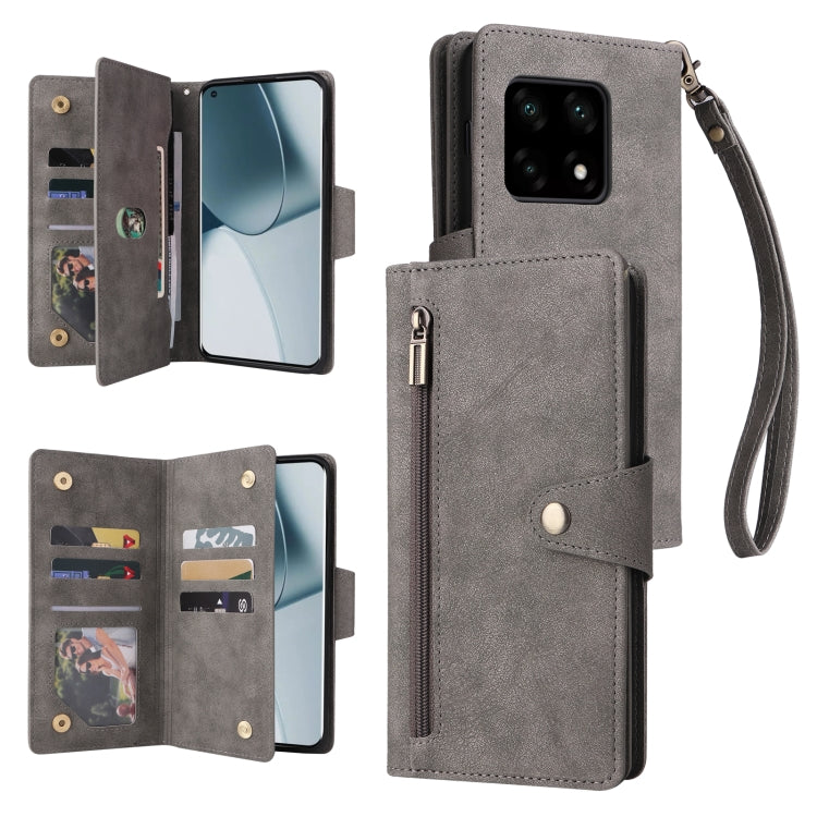 Rivet Buckle 9 Cards Three Fold Leather Phone Case, For OnePlus Nord N10 5G, For Samsung Galaxy Note20, For OnePlus 10 Pro 5G, For Samsung Galaxy A23 4G, For Xiaomi 11T