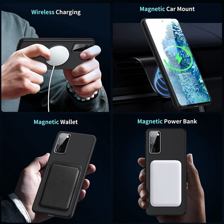 MagSafe Magnetic Liquid Silicone Phone Case, For Samsung Galaxy S20 FE 2022/S20 FE, For Samsung Galaxy S21 5G, For Samsung Galaxy S21+ 5G, For Samsung Galaxy S21 FE 5G, For Samsung Galaxy S21 Ultra 5G, For Samsung Galaxy S22 5G, For Samsung Galaxy S22+...