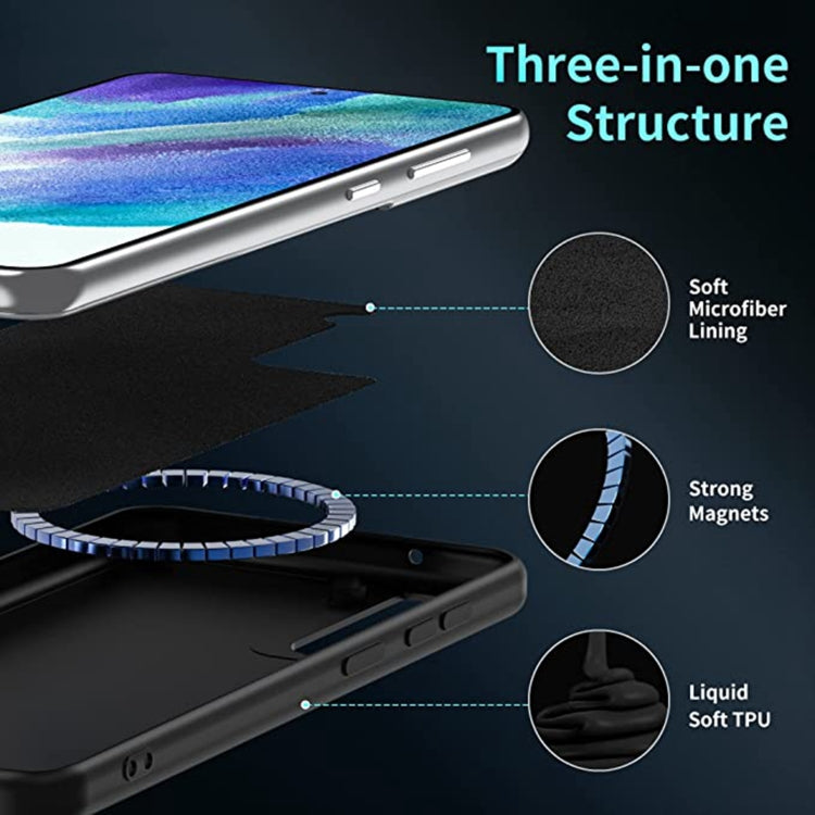 MagSafe Magnetic Liquid Silicone Phone Case, For Samsung Galaxy S21 FE 5G, For Samsung Galaxy S22 5G, For Samsung Galaxy S22+ 5G, For Samsung Galaxy S22 Ultra 5G
