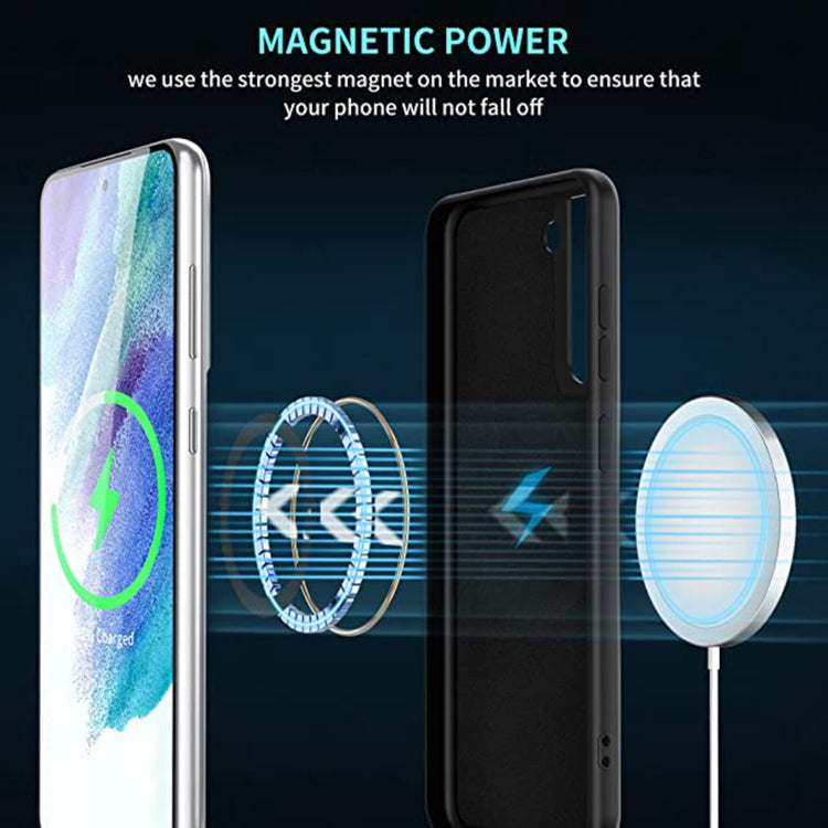 MagSafe Magnetic Liquid Silicone Phone Case, For Samsung Galaxy S21 FE 5G, For Samsung Galaxy S22 5G, For Samsung Galaxy S22+ 5G, For Samsung Galaxy S22 Ultra 5G