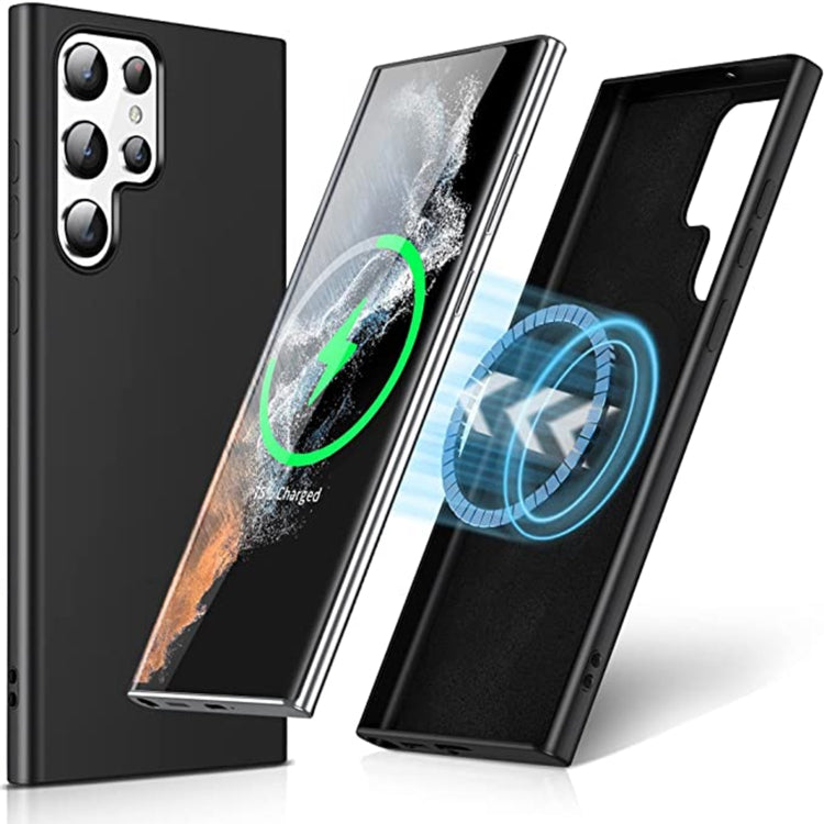 MagSafe Magnetic Liquid Silicone Phone Case, For Samsung Galaxy S21 FE 5G, For Samsung Galaxy S22 5G, For Samsung Galaxy S22+ 5G, For Samsung Galaxy S22 Ultra 5G