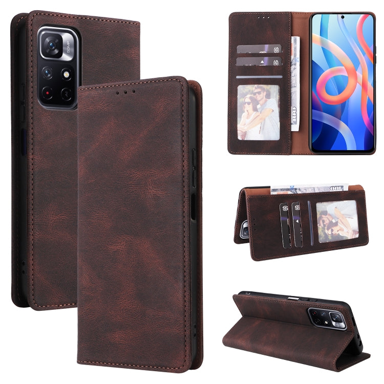 Simple Suction Closure Leather Phone Case, For Samsung Galaxy A03s, For Xiaomi Redmi Note 11 4G International, For Xiaomi Redmi Note 11 Pro, For Samsung Galaxy A23, For Samsung Galaxy A73 5G, For Xiaomi Redmi Note 11 Pro 5G, For Samsung Galaxy A13 4G
