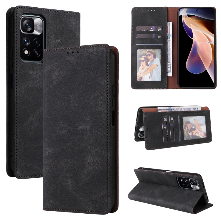 Simple Suction Closure Leather Phone Case, For Samsung Galaxy A03s, For Xiaomi Redmi Note 11 4G International, For Xiaomi Redmi Note 11 Pro, For Samsung Galaxy A23, For Samsung Galaxy A73 5G, For Xiaomi Redmi Note 11 Pro 5G, For Samsung Galaxy A13 4G