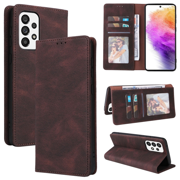Simple Suction Closure Leather Phone Case, For Samsung Galaxy A03s, For Xiaomi Redmi Note 11 4G International, For Xiaomi Redmi Note 11 Pro, For Samsung Galaxy A23, For Samsung Galaxy A73 5G, For Xiaomi Redmi Note 11 Pro 5G, For Samsung Galaxy A13 4G