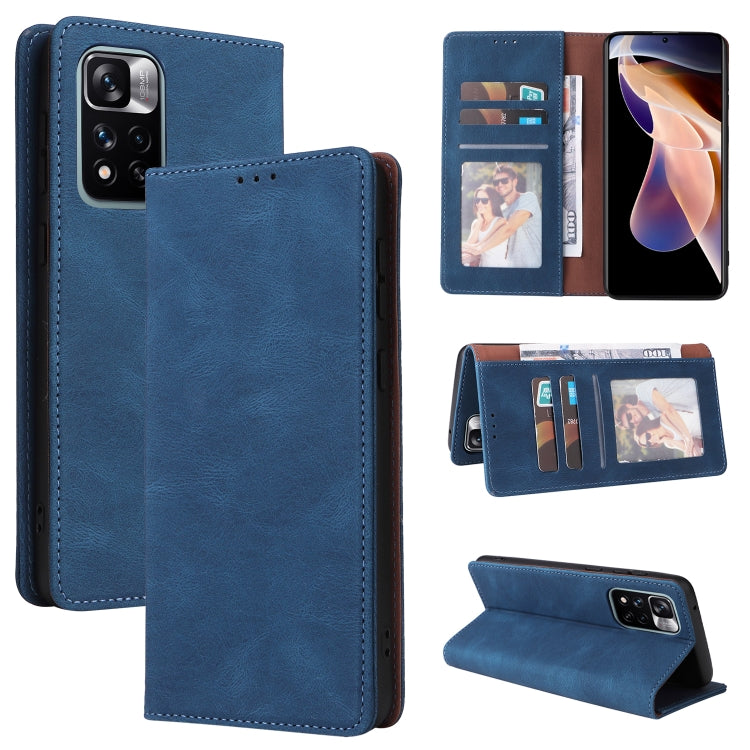 Simple Suction Closure Leather Phone Case, For Samsung Galaxy A03s, For Samsung Galaxy A13 4G, For Xiaomi Redmi Note 11 4G International, For Xiaomi Redmi Note 11 Pro, For Samsung Galaxy A23, For Samsung Galaxy A73 5G, For Xiaomi Redmi Note 11 Pro 5G