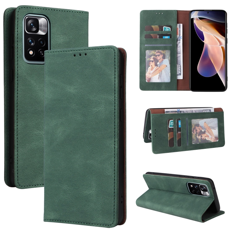 Simple Suction Closure Leather Phone Case, For Samsung Galaxy A03s, For Samsung Galaxy A13 4G, For Xiaomi Redmi Note 11 4G International, For Xiaomi Redmi Note 11 Pro, For Samsung Galaxy A23, For Samsung Galaxy A73 5G, For Xiaomi Redmi Note 11 Pro 5G
