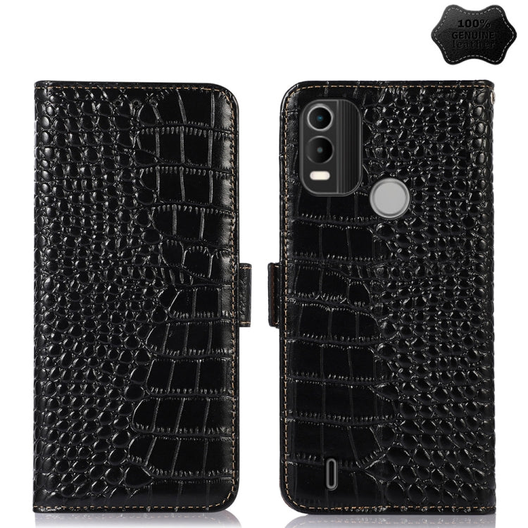 Crocodile Top Layer Cowhide Leather Phone Case, For Motorola Edge 30 5G, For Motorola Moto G Stylus 5G 2022, For Nokia C2 2nd Edition, For Nokia C21 Plus, For Nokia C21, For Nokia C200