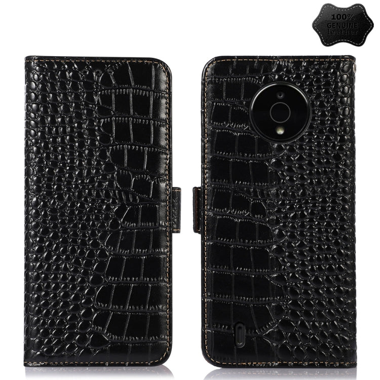 Crocodile Top Layer Cowhide Leather Phone Case, For Motorola Edge 30 5G, For Motorola Moto G Stylus 5G 2022, For Nokia C2 2nd Edition, For Nokia C21 Plus, For Nokia C21, For Nokia C200