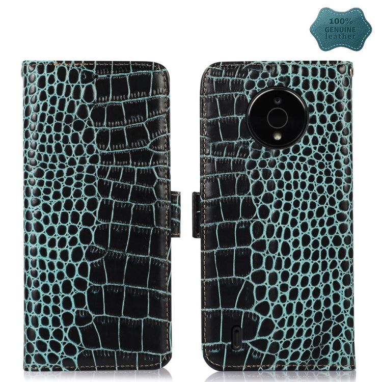 Crocodile Top Layer Cowhide Leather Phone Case, For Motorola Edge 30 5G, For Motorola Moto G Stylus 5G 2022, For Nokia C2 2nd Edition, For Nokia C21 Plus, For Nokia C21, For Nokia C200