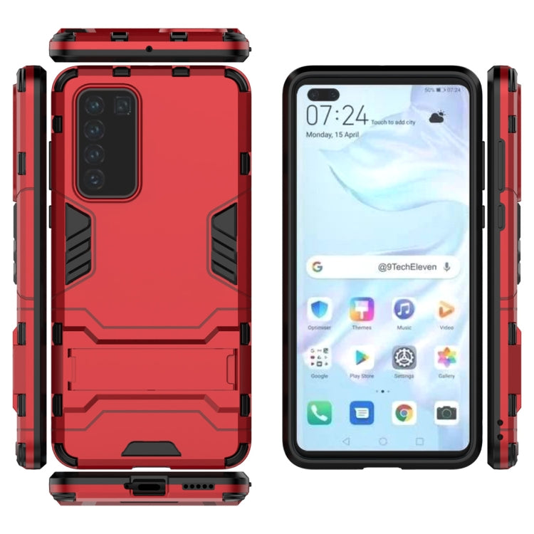 PC + TPU Shockproof Protective Case with Holder, For Huawei P40, For Huawei P40 Pro, For OPPO A91, For OPPO Reno3