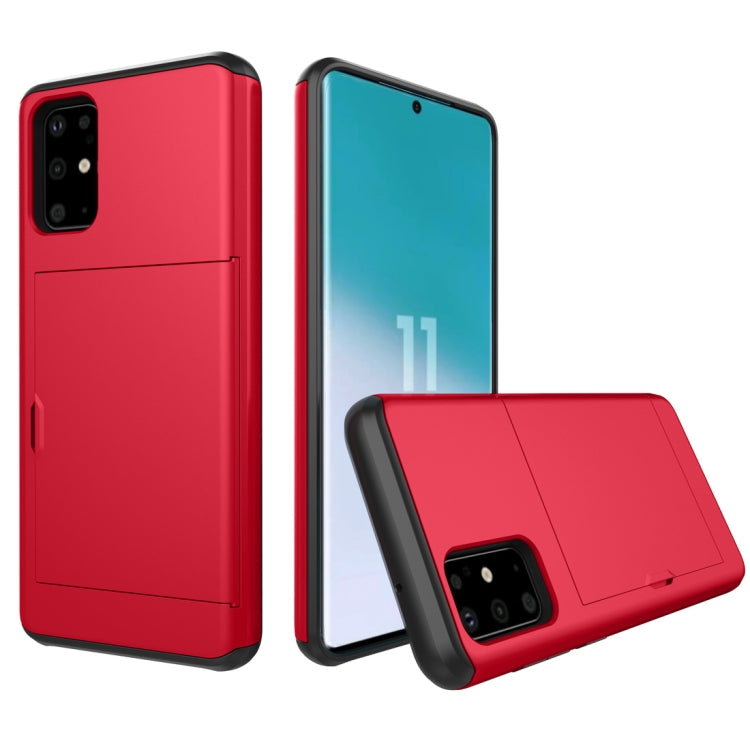 Shockproof Rugged Armor Protective Case with Card Slot, For Samsung Galaxy S20, For Samsung Galaxy S20+, For Samsung Galaxy S20 Ultra