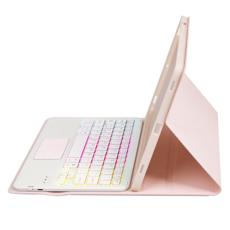 A700B-AS Candy Color Backlight Bluetooth Keyboard Leather Tablet Case, For Samsung Galaxy Tab S8 / S7, For Samsung Galaxy Tab A8 10.5 (2021), For Samsung Galaxy Tab S6 Lite